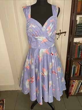 Trashy Diva  sundress in Atomic Lilac, size 14. NWT 100% cotton
